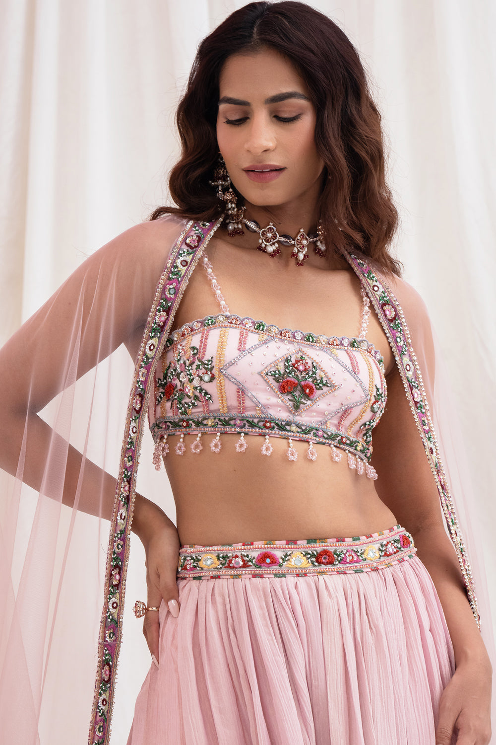 GULABI AABHA LEHENGA