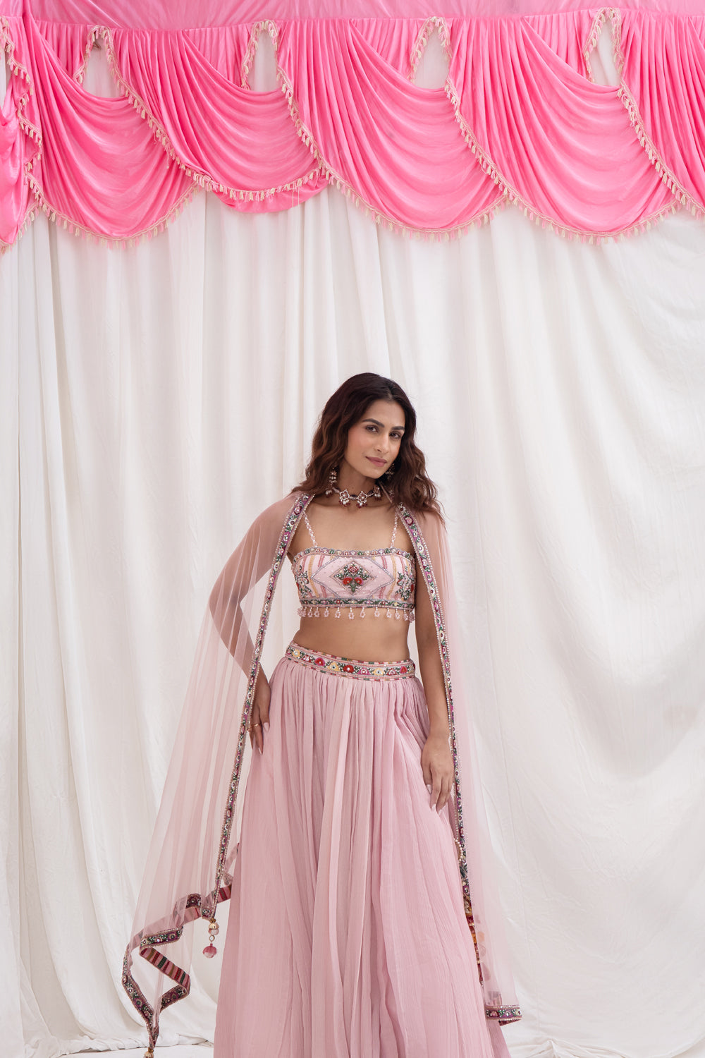 GULABI AABHA LEHENGA