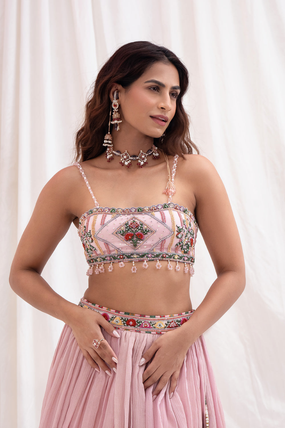 GULABI AABHA LEHENGA