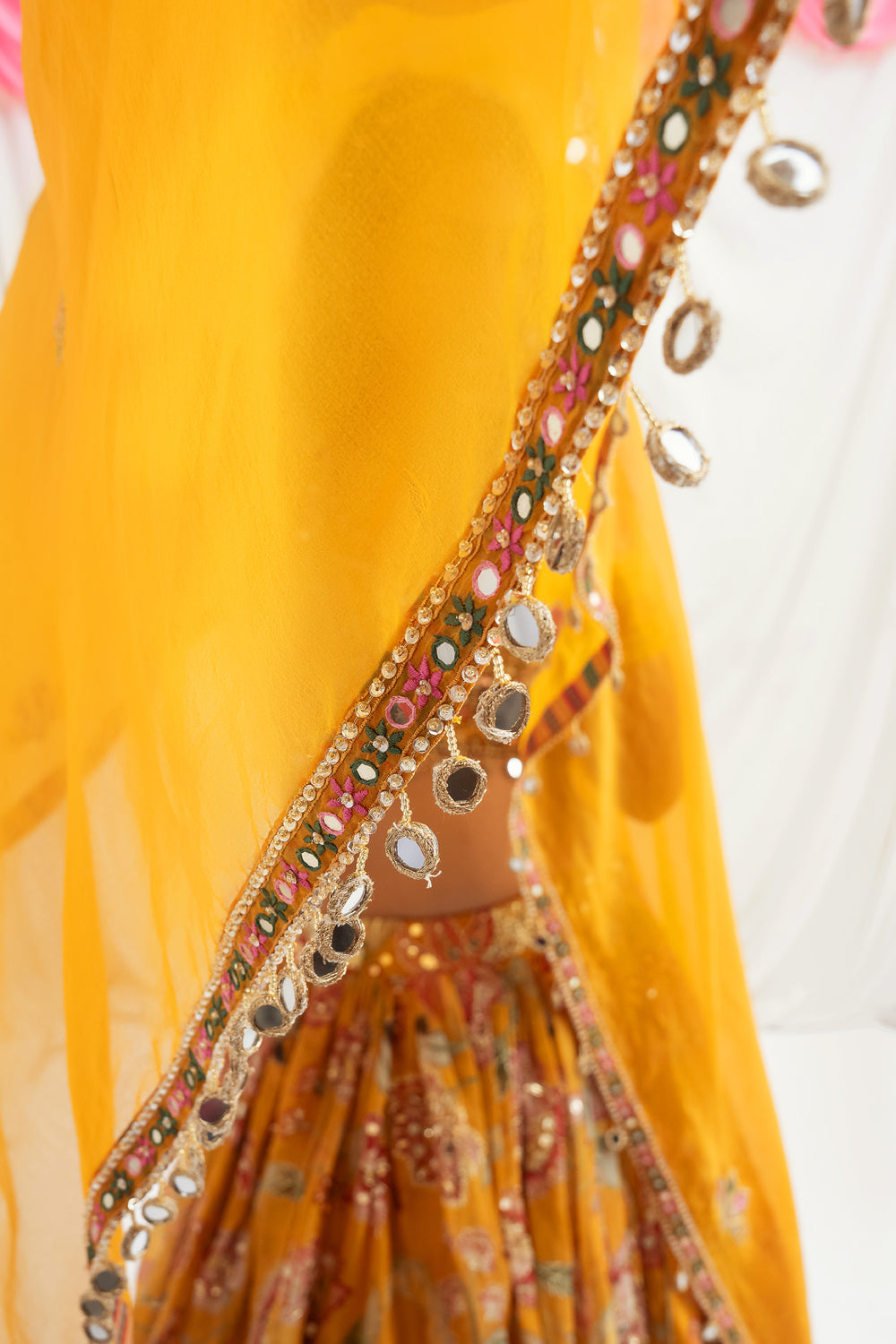 SUNEHRI RANG LEHENGA