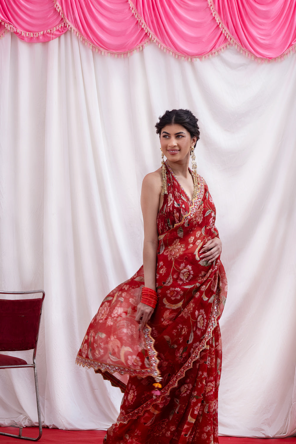 GULNAAR SHEESHA SAREE