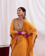 SUNEHRI SAVERA KAFTAN