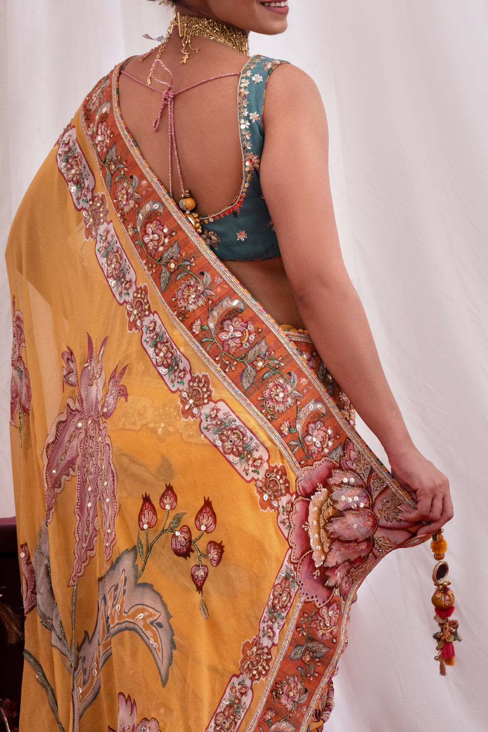SUNEHRI TARANG SAREE