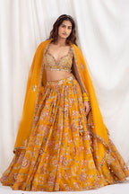 SUNEHRI RANG LEHENGA