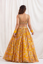 SUNEHRI RANG LEHENGA
