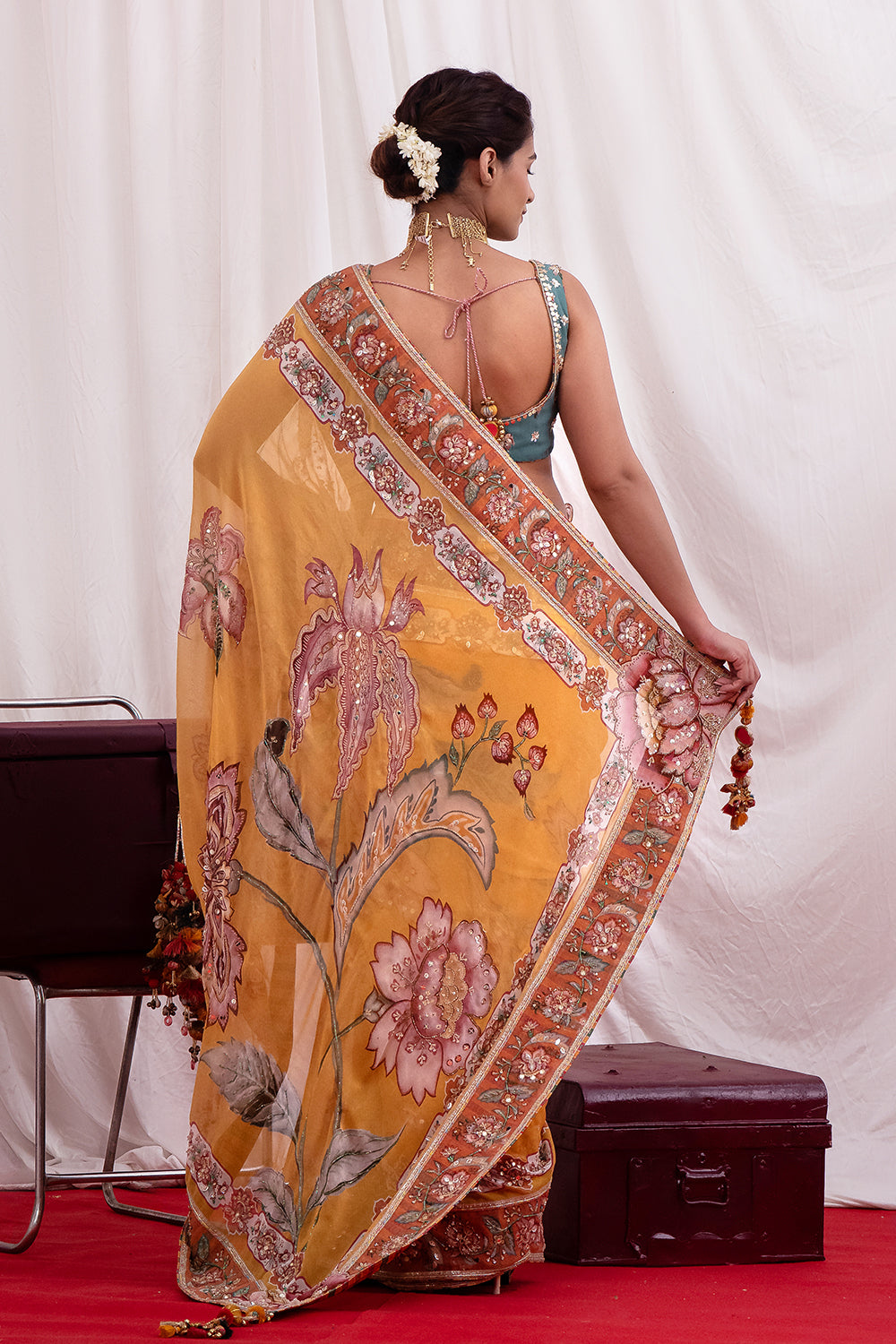 SUNEHRI TARANG SAREE