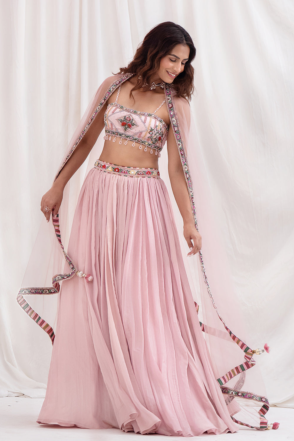 GULABI AABHA LEHENGA